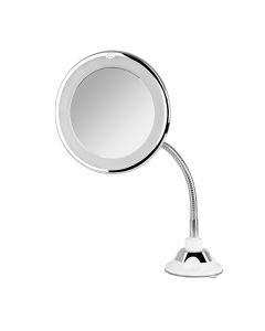 Orbegozo ESP 1020 espejo para maquillaje Ventosa Alrededor Plata, Blanco