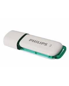 Pen Drive PHILIPS 2.0 SNOW 8GB color blanco y verde