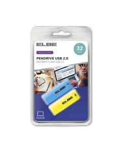 ELBE USB-232 unidad flash USB 32 GB USB tipo A 2.0 Azul, Amarillo