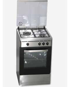 ROMMER VCH 356 X FG cocina Cocina independiente Plata, Acero inoxidable Encimera de gas
